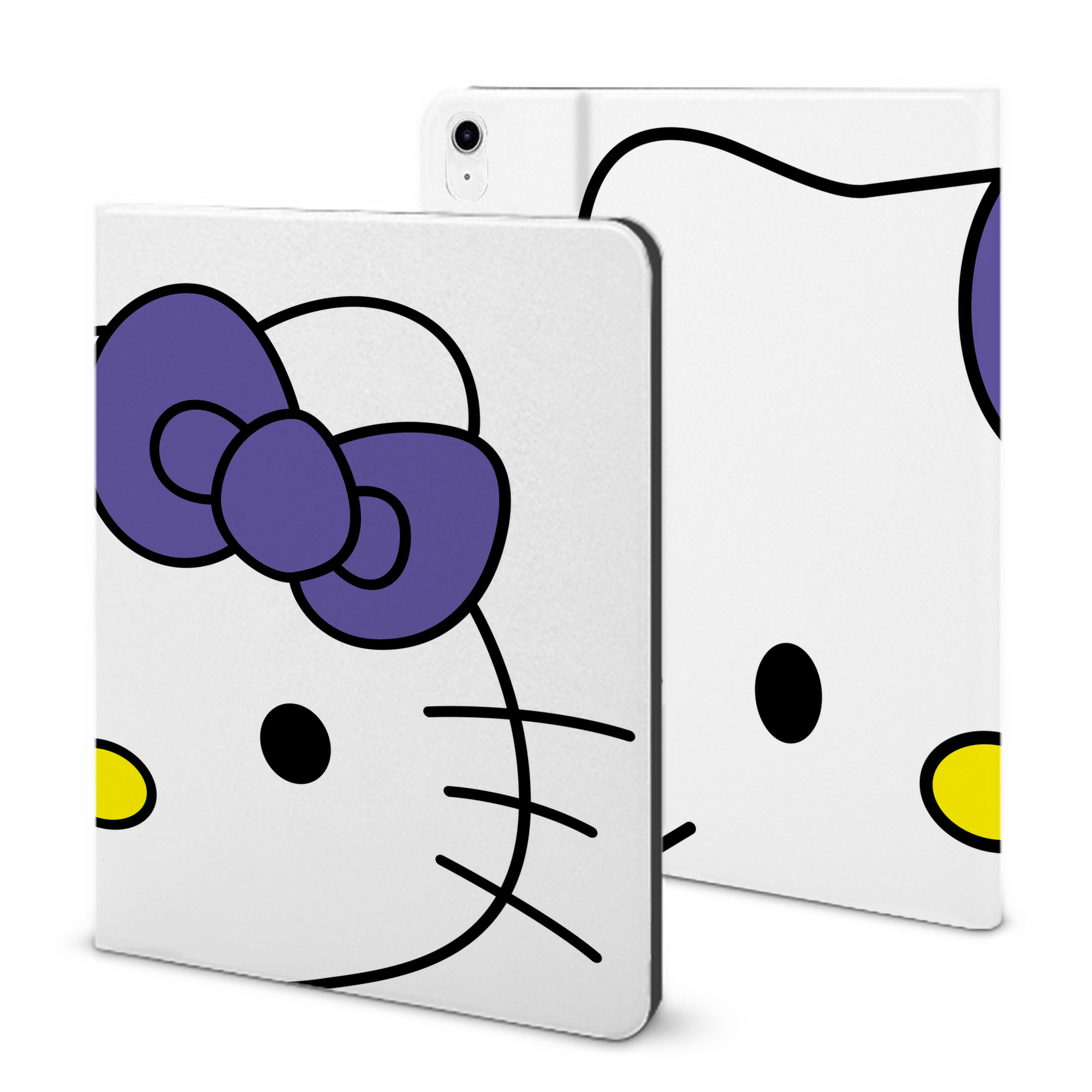 （画像用） Hello Kitty ハローキティ IPad ケース ブック型 PUレザー TPU 耐衝撃 軽量 薄型 ペン収納なし 全面保護 IPad 各モデル対応
